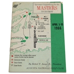 1966 Masters Tournament Spectator Guide - Jack Nicklaus Winner