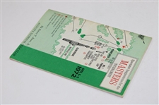 1972 Masters Tournament Official Spectator Guide - Jack Nicklaus Winner