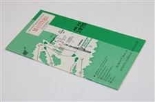 1975 Masters Tournament Spectator Guide - Jack Nicklaus Winner
