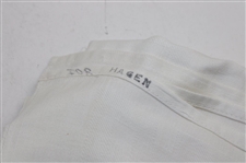 Walter Hagen's Personal White Table Cloth & Two (2) Towels w/Shelby Plyer Letter