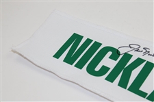 Jack Nicklaus Signed 'Nicklaus' Caddie Jacket White w/Green Nameplate JSA ALOA