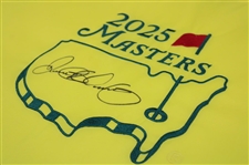 Rory McIlroy Signed 2025 Masters Embroidered Flag - Clinches Career Grand Slam JSA ALOA