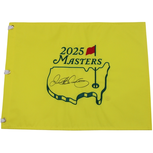 Rory McIlroy Signed 2025 Masters Embroidered Flag - Clinches Career Grand Slam JSA ALOA