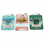 Nick Faldo Signed 1989, 1990, & 1996 Masters Tournament SERIES Badges JSA ALOA