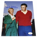 Jack Nicklaus & Tommy Aaron Dual Signed Green Jacket 8x10 Photo JSA #CB46159