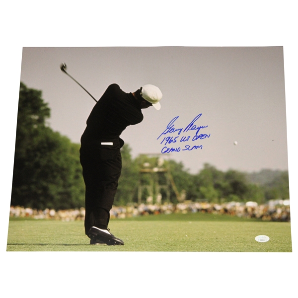 Gary Player Signed Post Swing 16x20 Photo w/1965 US Open Grand Slam JSA #CE33714
