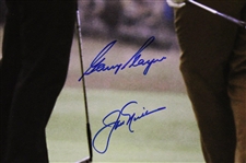 Jack Nicklaus & Gary Player Shaking Hands 1968 Open Championship 16x20 Photo JSA ALOA