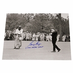 Gary Player Signed Back & White Post Swing Photo w/3 Time Masters Champ JSA ALOA