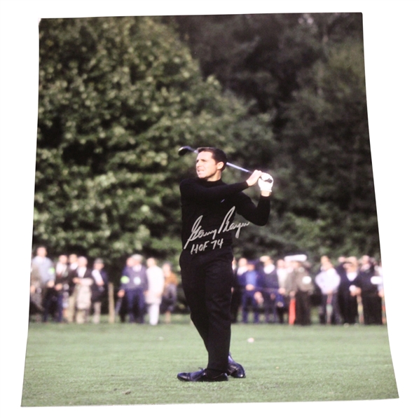 Gary Player Signed Post Swing 16x20 Photo w/HOF 74 JSA ALOA
