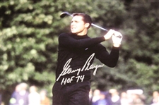 Gary Player Signed Post Swing 16x20 Photo w/'HOF 74' JSA ALOA
