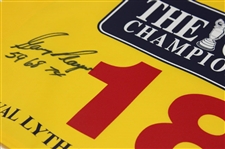 Gary Player Signed 2001 The OPEN at Royal Lytham & St. Annes Flag w/'59 68 74' JSA #CB46486