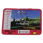 Mark O Meara Signed 1998 Masters Tournament SERIES Badge #Q01541 JSA ALOA