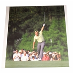 Jack Nicklaus Signed 1986 Masters Raises Putter Historic Image on 24x23 Canvas JSA ALOA
