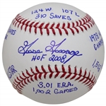 MLB HOF Pitcher Goose Gossage Signed Rawlings Official Baseballs w/Full Stats Inscriptions JSA ALOA