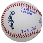 MLB HOF Pitcher Goose Gossage Signed Rawlings Official Baseballs w/Full Stats Inscriptions JSA ALOA