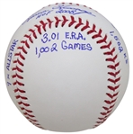MLB HOF Pitcher Goose Gossage Signed Rawlings Official Baseballs w/Full Stats Inscriptions JSA ALOA