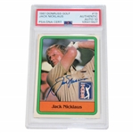 Jack Nicklaus Signed 1981 Donruss Golf #13 PSA Auto 10