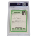 Jack Nicklaus Signed 1981 Donruss Golf #13 PSA Auto 10