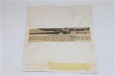 Ben And Porky Setting Pace April 12 1953 Masters Original AP Wire Photo