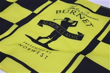 Hale Irwin Signed Burnet Sr. Classic Black & Yellow Course Flag JSA ALOA