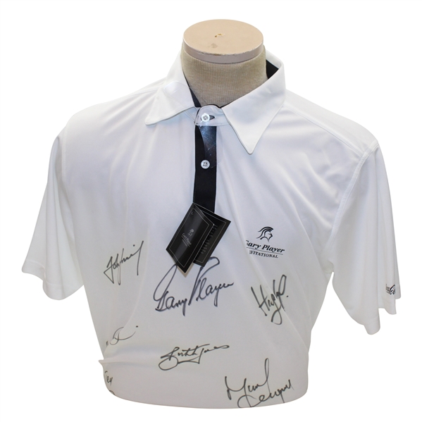 Gary Player & Twelve Others Signed Gary Player Invitational Polo JSA ALOA