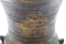 1930 Walter Hagen & Joe Kirkwood Kwansai Golf Union at Takarazuka Golf Links Japan Trophy