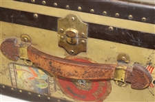 Joe Kirkwood's 1930 Travel Around the World with Walter Hagen Used Suitcase