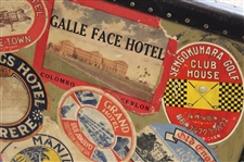Joe Kirkwood's 1930 Travel Around the World with Walter Hagen Used Suitcase