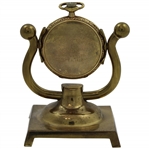 1922 Gruen Verithin 14k Gold Desk Clock Compliments Of Uniontown Country Club To Joe Kirkwood