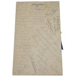 Multi Signed March 1930 Dinner In Honor Of Hagen & Kirkwood Menu JSA ALOA