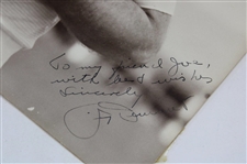 Jimmy Demaret Signed 1940's Augusta National During Masters Oversize Original Photo to Joe Kirkwood JSA ALOA