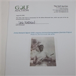 Jimmy Demaret Signed 1940's Augusta National During Masters Oversize Original Photo to Joe Kirkwood JSA ALOA