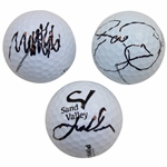 Jordan Spieth, Matthew Fitzpatrick & Jason Day Signed Logo Golf Ball JSA ALOA