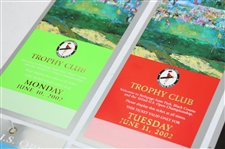 2002 US Open at Bethpage Black Complete Ticket Set - Tiger Woods Winner