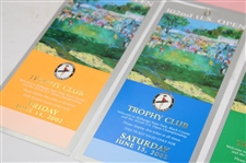 2002 US Open at Bethpage Black Complete Ticket Set - Tiger Woods Winner