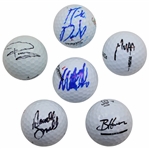 Harmon, Fitzpatrick, Dunlap, Casey, Homa & Snedeker Signed Golf Balls JSA ALOA