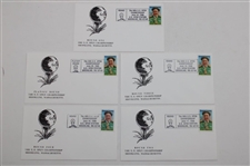 1988 US Open at Brookline Set of (5) Francis Ouimet First Day Covers - Each Round & Playoff