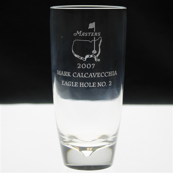 Mark Calcavecchias 2007 Masters Tournament Hole No. 2 Steuben Crystal Eagle Glass