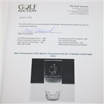 Mark Calcavecchia's 2007 Masters Tournament Hole No. 2 Steuben Crystal Eagle Glass