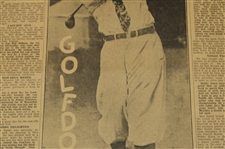 1930 Atlanta Constitution Bobby Jones Golfdom's King Newspaper Article/Photo