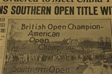 1927 Atlanta Journal Bobby Jones Southern Open & Open Championship Champion & Augusta National