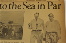 1916 & 1929 Atlanta Journal Bobby Jones Little Bob Jones Newspaper Merion & Pebble Beach