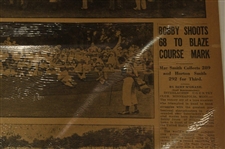 1930 Des Moines Register Jones 287 Wins U. S. Open & 1927 Bobby Jones 142 Ties Golf Mark Newspaper Article/Photos