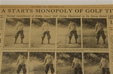 1934 Detroit News Bobby Jones Swing Sequence In Every Detail & NY Times Parade in 1930