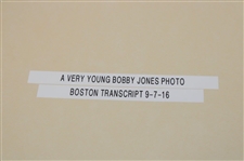 1916 Boston Transcript Very Young Bobby Jones Newspaper Article/Photo