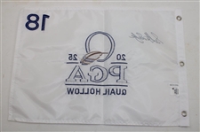 Scottie Scheffler Signed 2025 PGA Championship at Quail Hollow Embroidered Flag JSA ALOA
