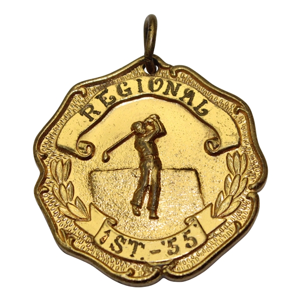 Jacky Cupits 1955 Regional 1st Golf Medal