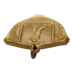 Jacky Cupit's 1956 Unmarked Post Swing Golfer Gold Tone Medal