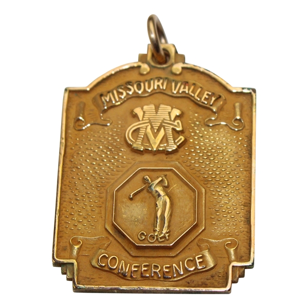 Jacky Cupits 1959 Missouri Valley Conference Champions Gold Filled Medal