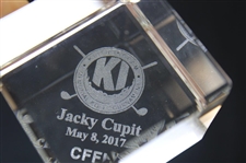 Jacky Cupit's 2017 Keith Ingram Memorial Golf Tournament Glass Trophy